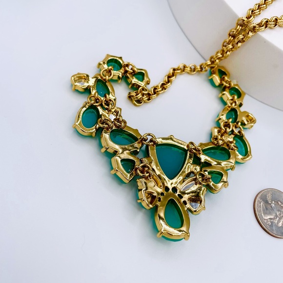 KATE SPADE Vintage GOLD Plate *COLOR POP* Bib Necklace - Picture 3 of 6